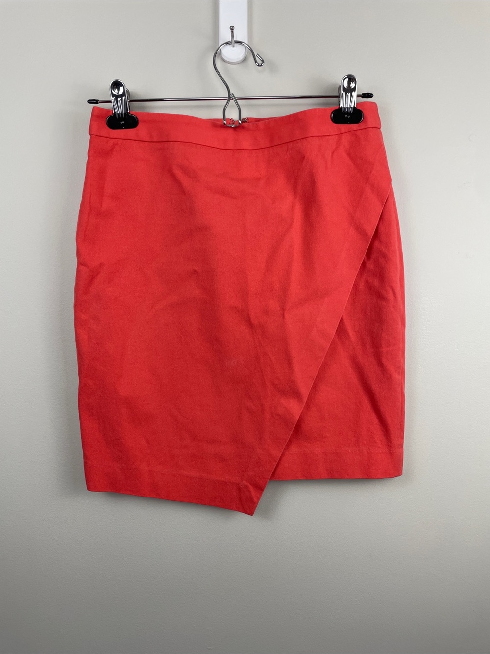 Banana Republic Coral Asymmetrical Wrap Skirt